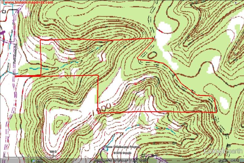 Faris Ranch Road Topo Map