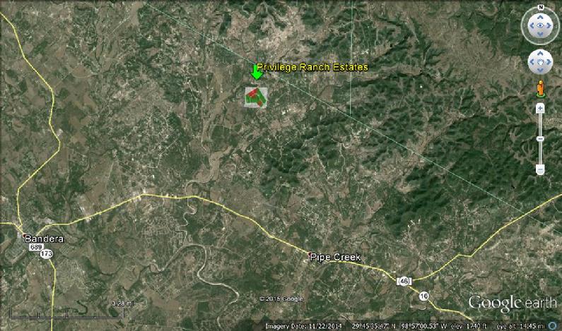Privilege Ranch, Pipe Creek Land, Bandera